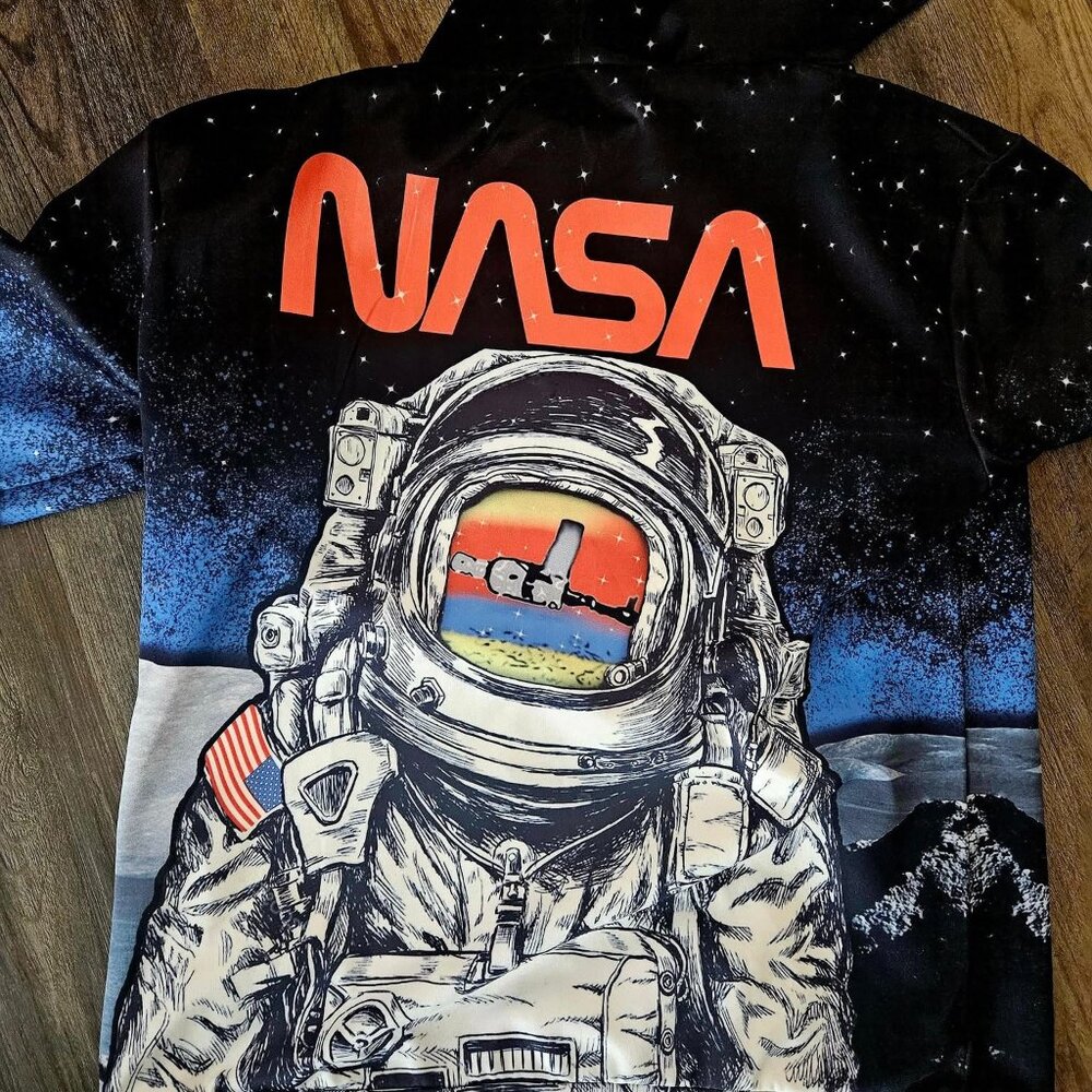 NASA space scene hoodie